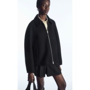 COS oversized boiled wool jacket